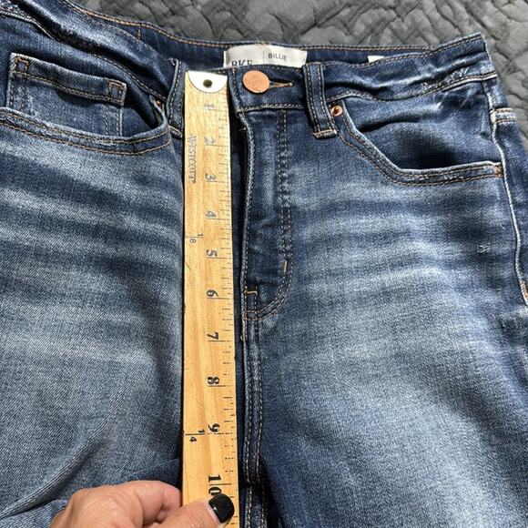 BKE denim BILLIE jeans size 27 slim fit high rise ankle skinny distressed butt - Picture 8 of 12